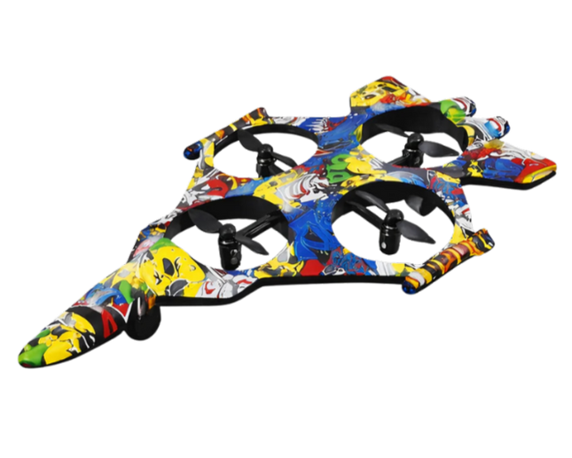 Remote Control Airplane RC Drone Fighter Jet | 360° Flip Stunt with LED Lights | Rechargeable ABS Flying Toy for Kids | Hello Toys