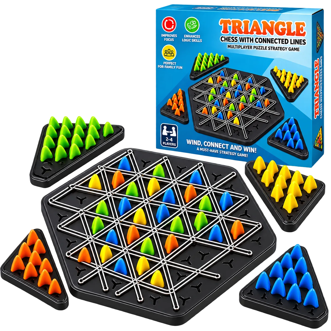 Triangle-Chain-Chess-Board-Game