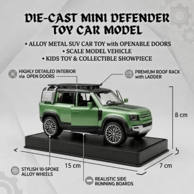 Hello Toys Diecast defender 1:32 Green