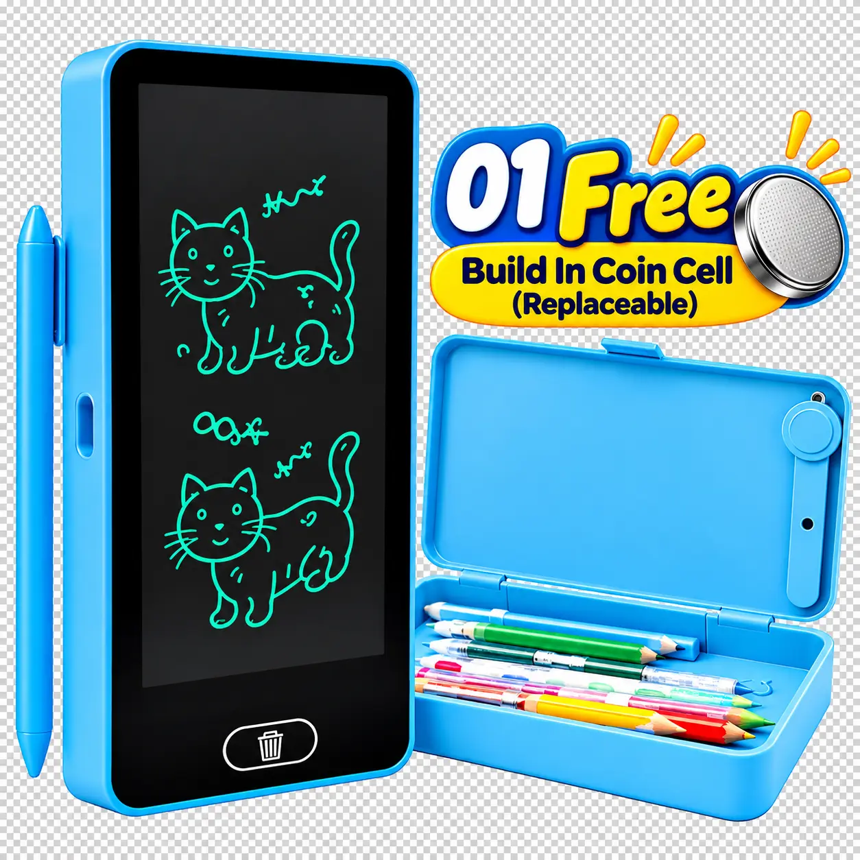 LCD-Writing-Tablet-Pencil-Box