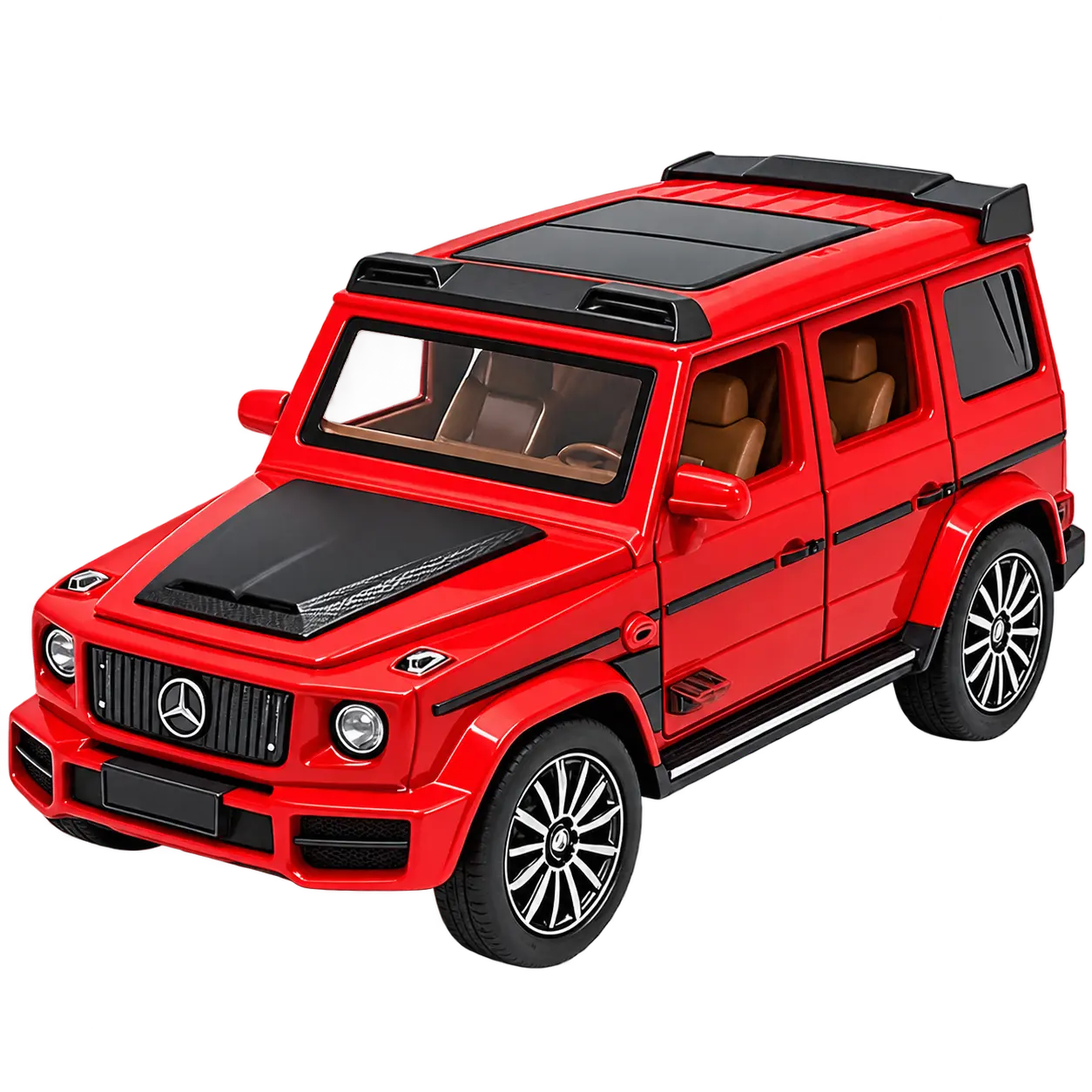Mercedes-G-Wagon-Diecast-Red