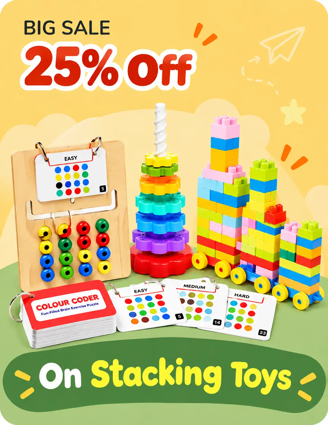 25% Off on Stcking Toys Banner