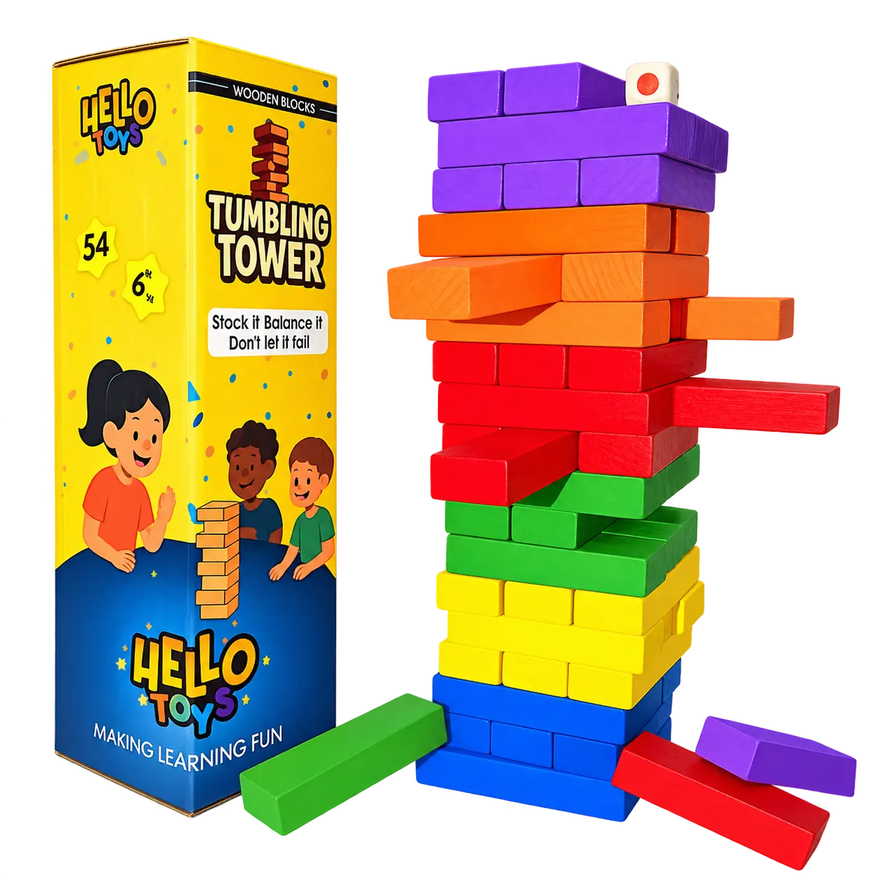 Color-Tumbling-Tower-Game